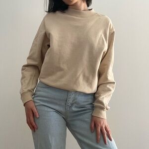 UNIQLO U CREAM SWEATSHIRT -  XS